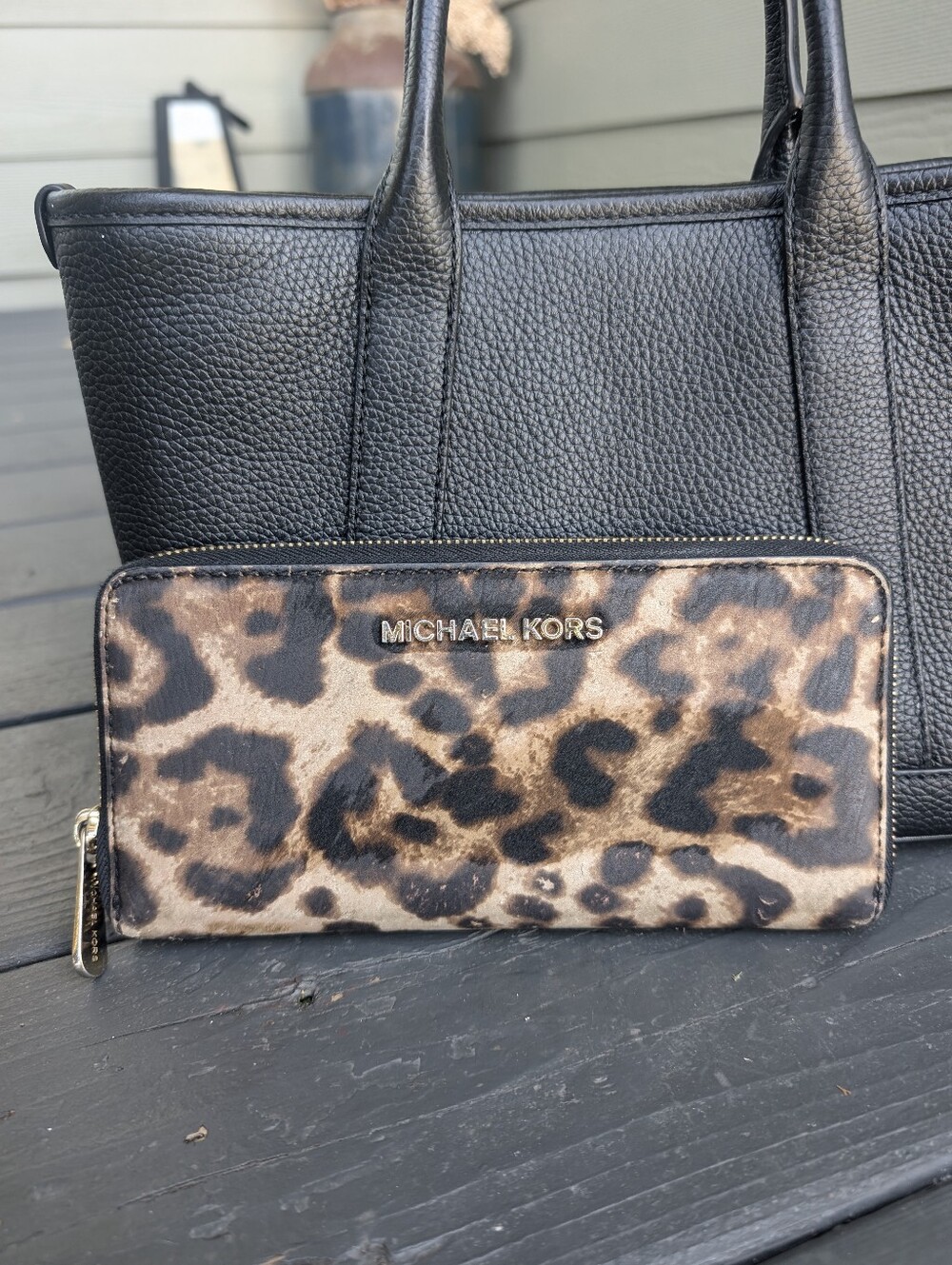 Michael Kors Leopard Print Wallet